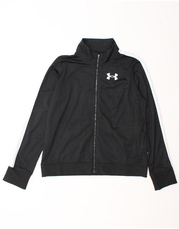 Jachetă de trening pentru băieți Under Armour 13-14 ani XL, negru, color block