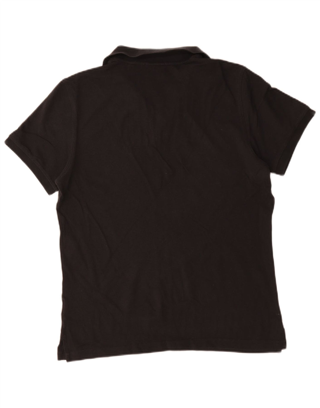 Tricou polo pentru bărbați Gant, bumbac mediu negru