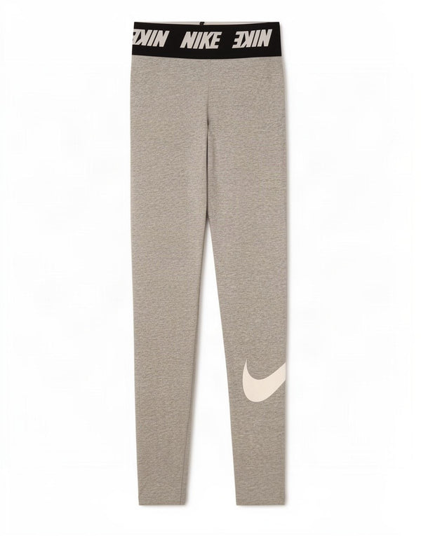 Nike Womens Graphic Leggings UK 4 XS Grey Colourblock Cotton