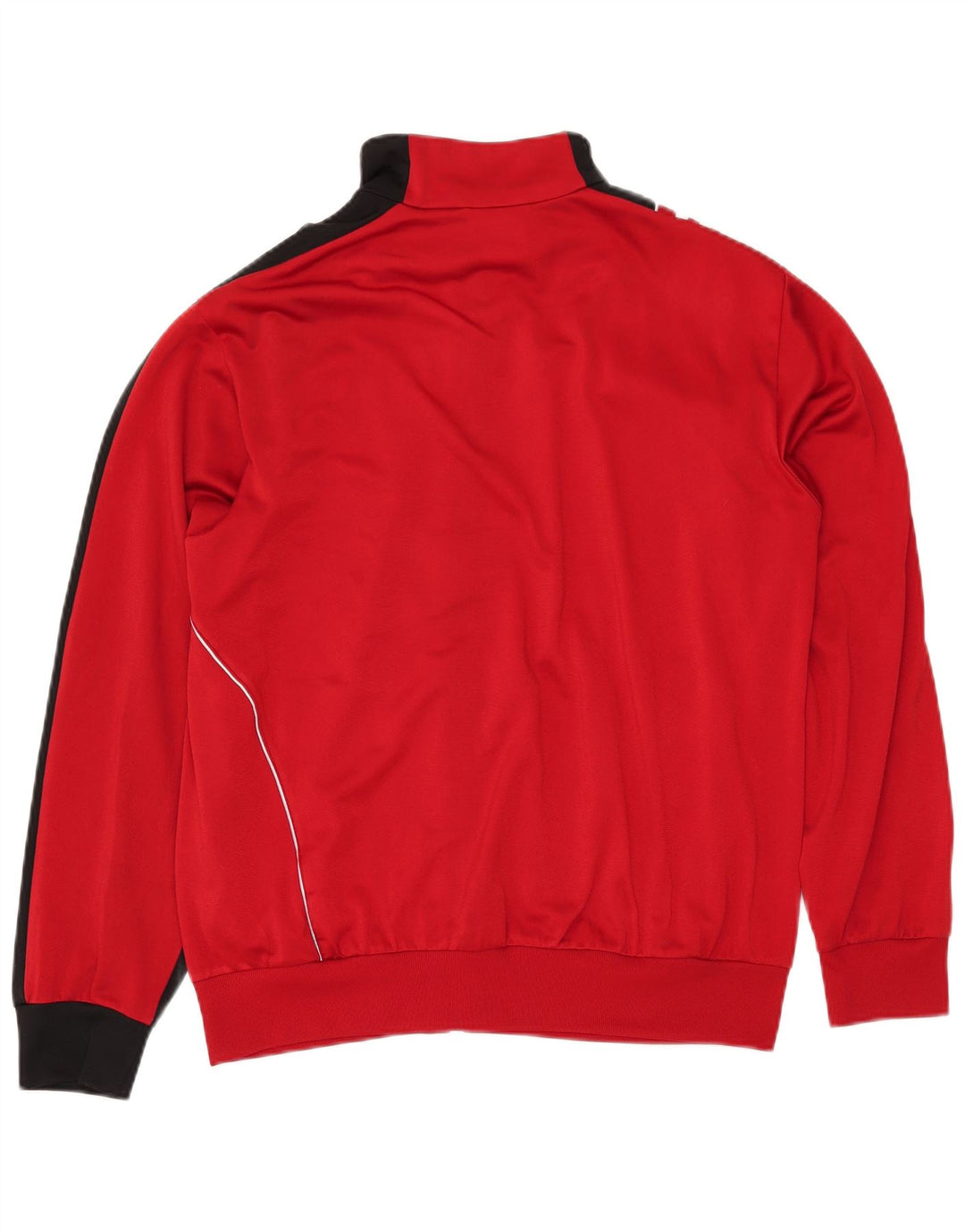 Jachetă de trening pentru bărbați ADIDAS UK 40/42 Poliester color bloc roșu mediu