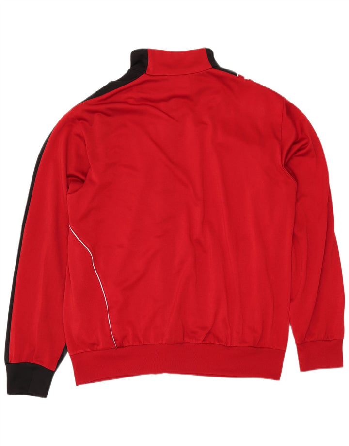 Jachetă de trening pentru bărbați ADIDAS UK 40/42 Poliester color bloc roșu mediu