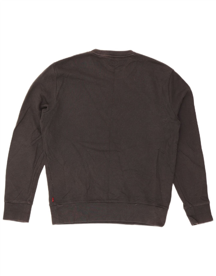 Pulover Levi's San Francisco Graphic pentru bărbați, bumbac mediu negru