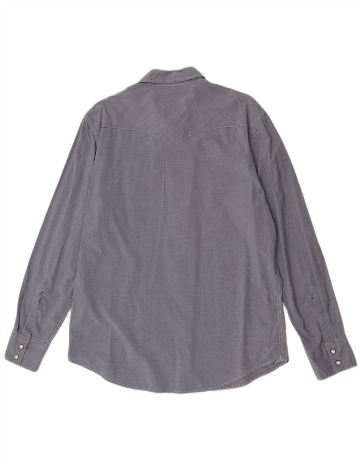 Cămașă pentru bărbați Levi's Slim Fit, mare din bumbac vichy, albastru bleumarin