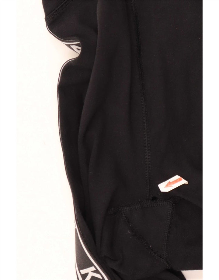 Leggings cu grafic pentru femei Kangol UK 12 bumbac mediu negru