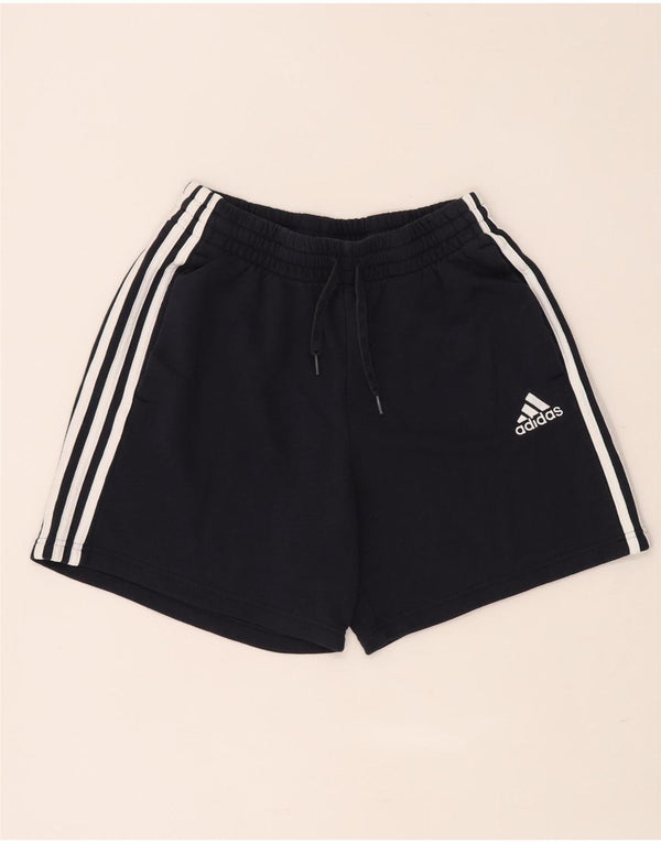 Pantaloni scurți sport pentru bărbați Adidas, bumbac mediu, albastru bleumarin