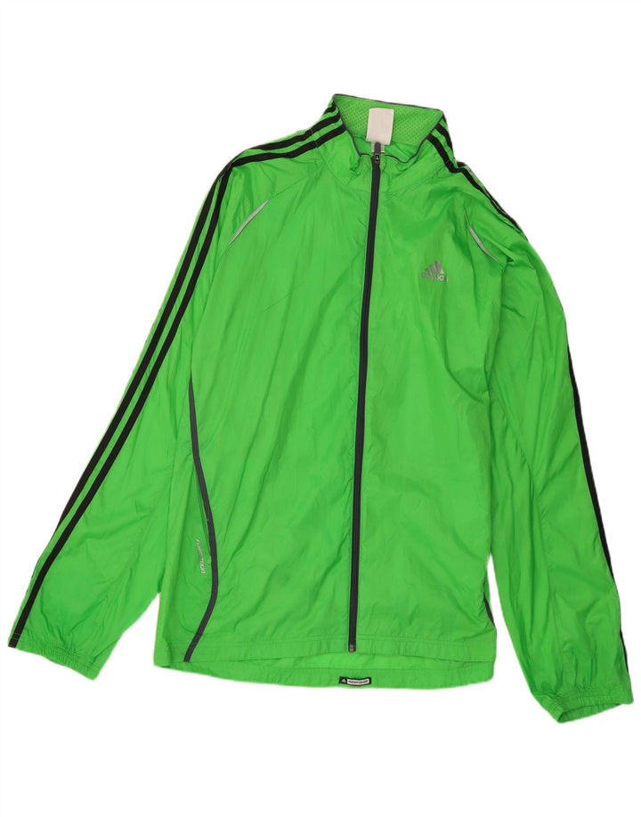Jachetă de ploaie pentru bărbați Adidas UK 40, nailon verde mare