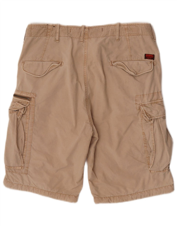 Pantaloni scurți cargo Superdry pentru bărbați W34, bumbac, bej, mari