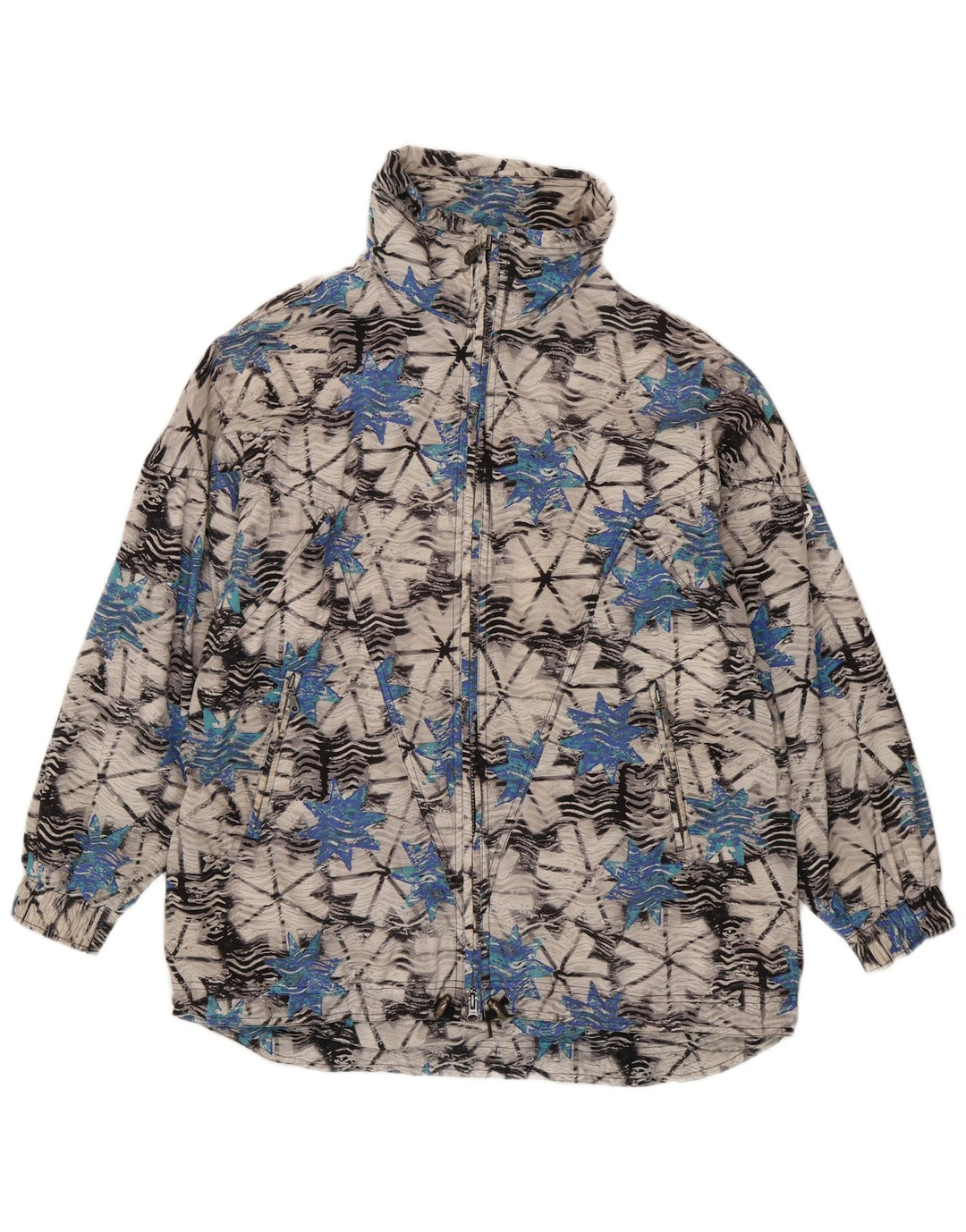 RODEO Jachetă Windbreaker pentru femei UK 14 mare, multicoloră, geometrică