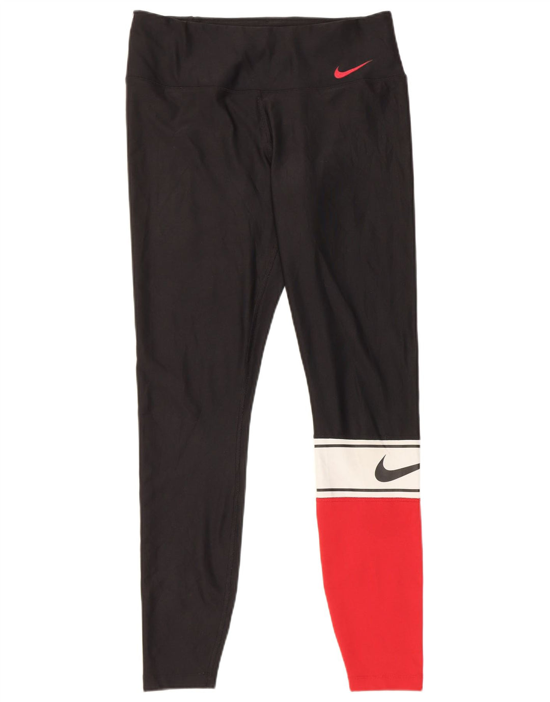 Leggings Nike Dri Fit pentru femei UK 14 Medium Black Colorblock Poliester