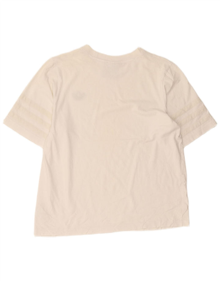 Tricou pentru bărbați Adidas Top mare, alb, bumbac