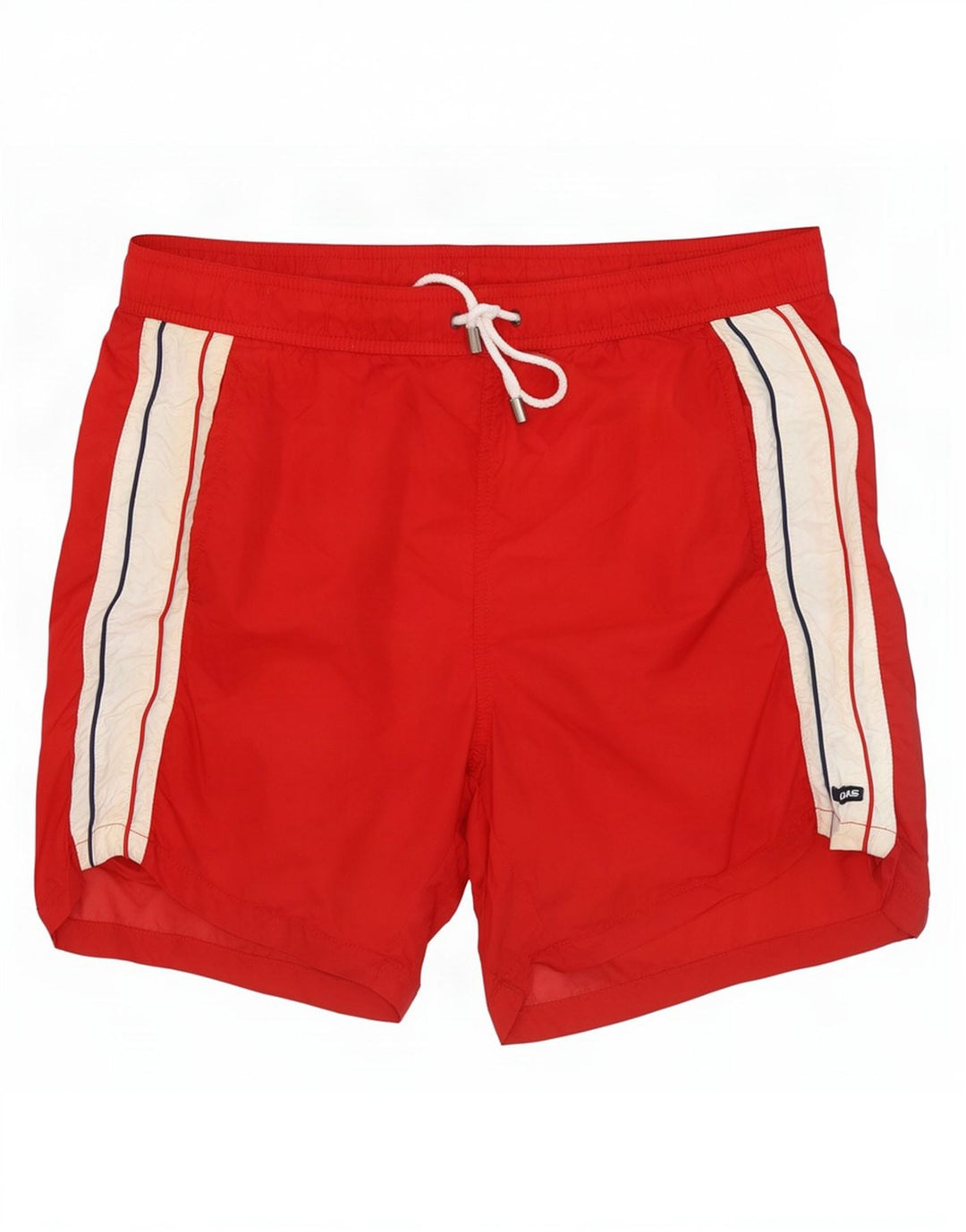 Pantaloni scurți de înot pentru bărbați Gas, roșu mediu, poliamidă color bloc