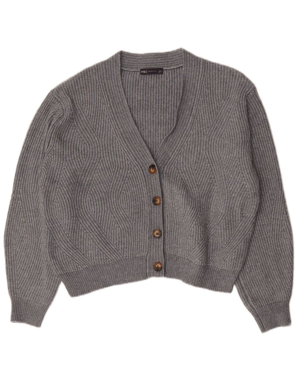Pulover cardigan supradimensionat pentru femei Marks & Spencer UK 16 mare gri