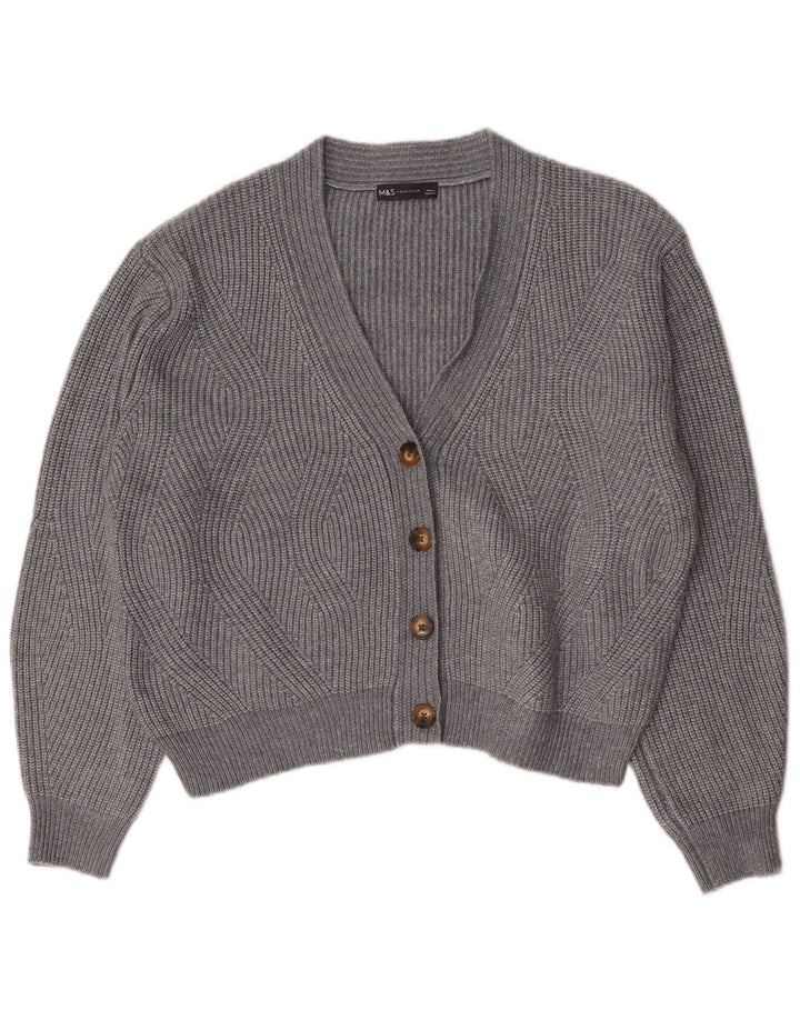 Pulover cardigan supradimensionat pentru femei Marks & Spencer UK 16 mare gri
