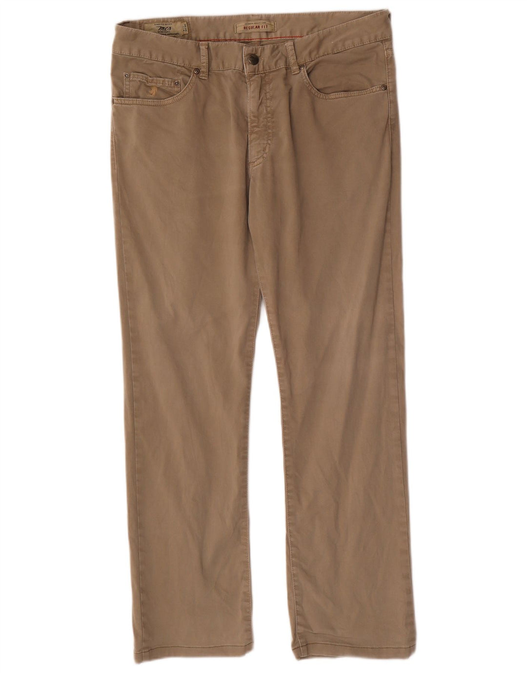 Pantaloni chino drepți pentru bărbați Marlboro Classics W34 L29 bej