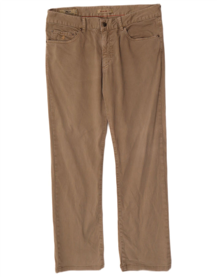 Pantaloni chino drepți pentru bărbați Marlboro Classics W34 L29 bej