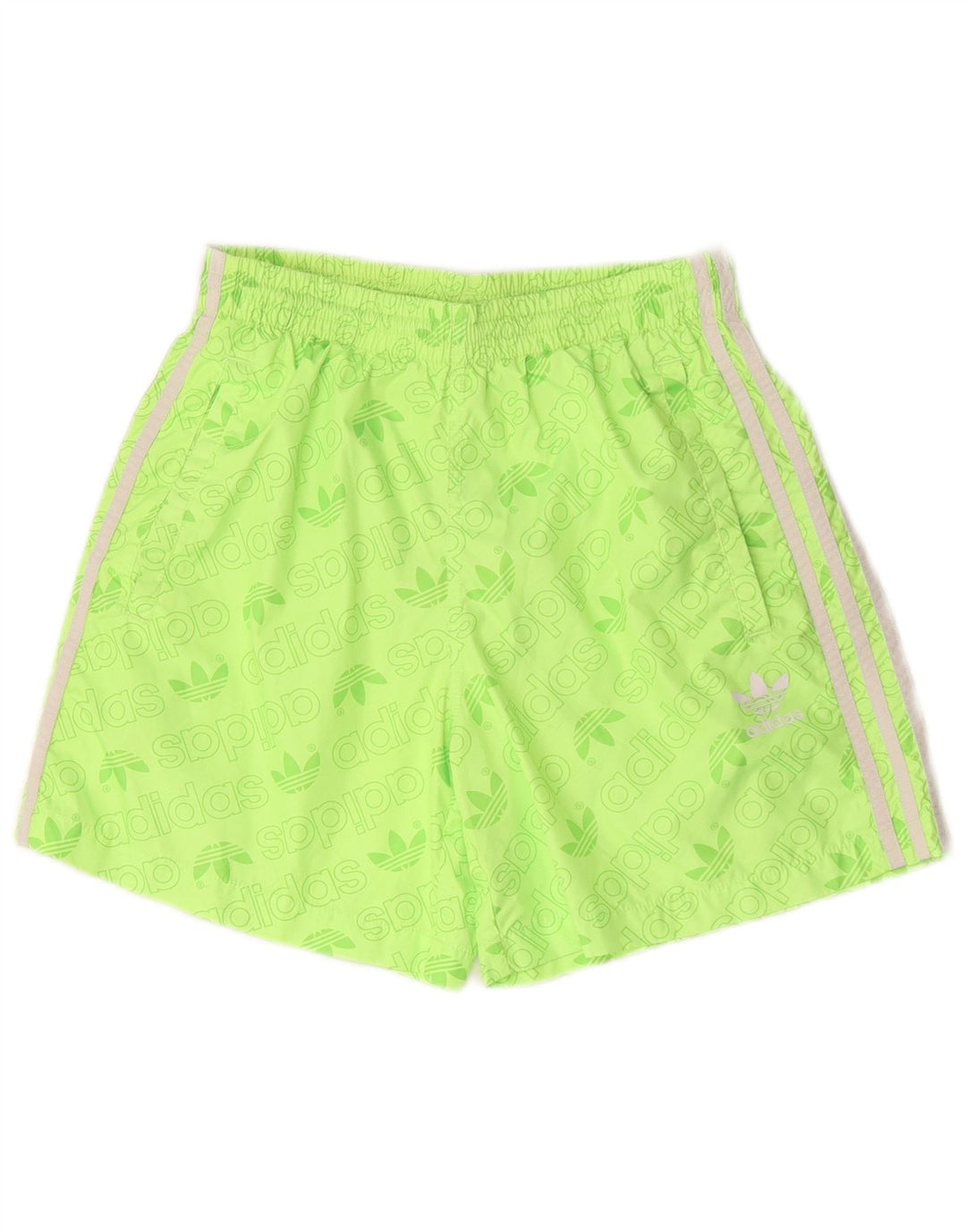 Pantaloni scurți sport grafic Adidas pentru bărbați, poliester mici, verzi
