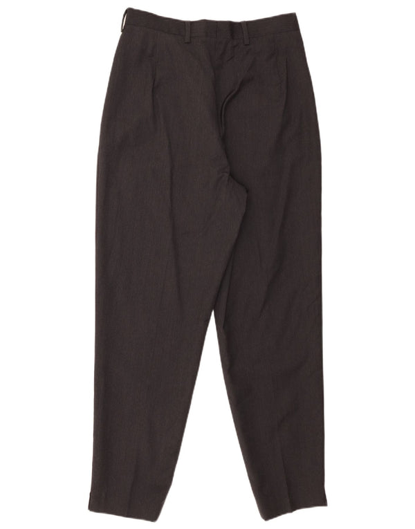 Pantaloni de costum vintage pentru femei cu talie înaltă IT 44 Medium W26 L27 Gri