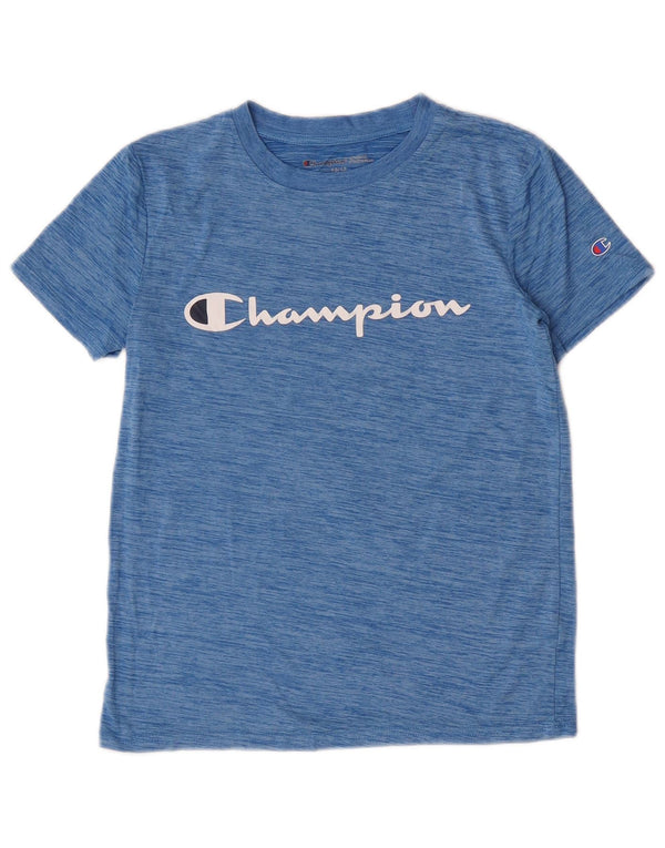 Tricou grafic Champion pentru băieți Top 10-11 ani Poliester cu pături albastre