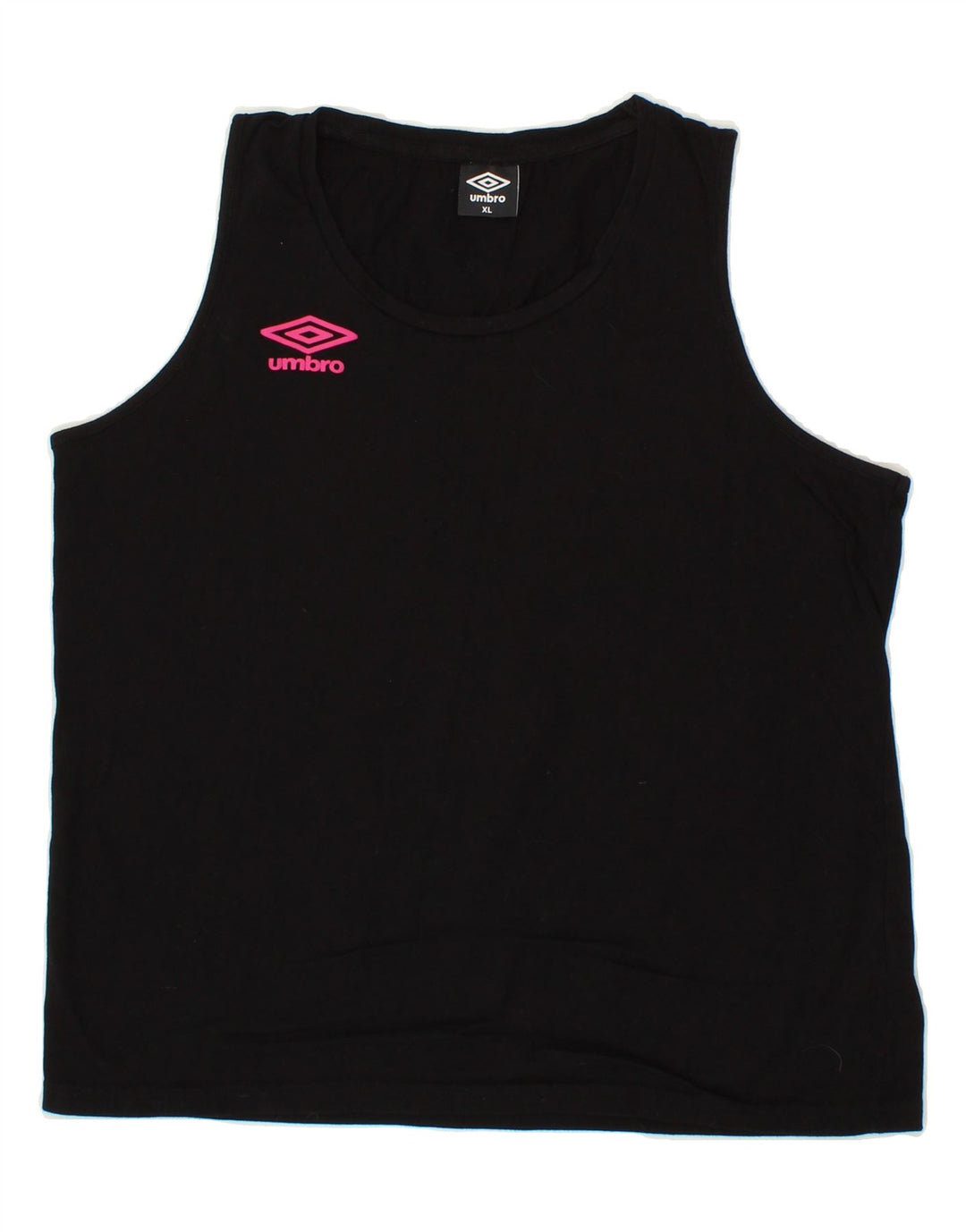 UMBRO Womens Vest Top UK 18 XL Black Cotton Vintage Umbro and Second-Hand Umbro from Messina Hembry 