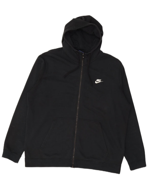Pulover NIKE pentru bărbați, cu fermoar, 2XL, bumbac negru