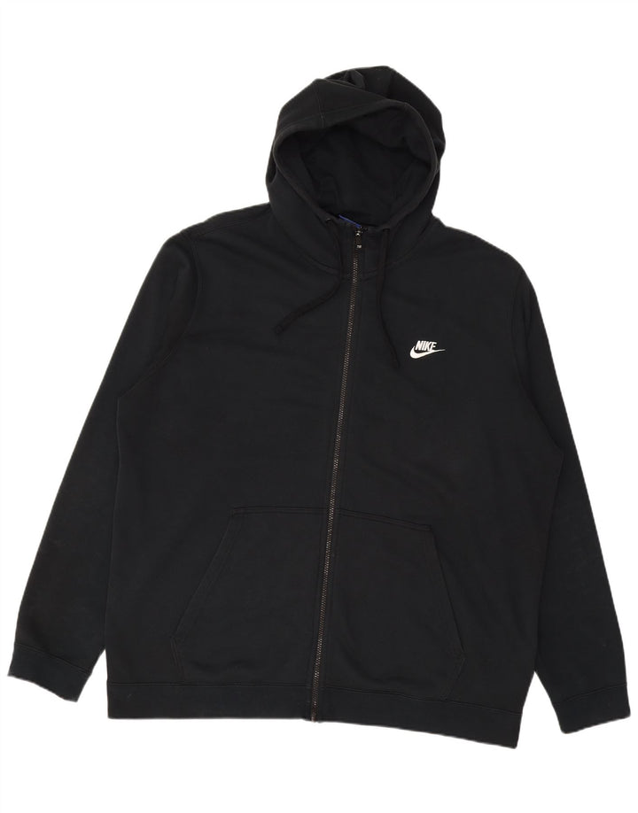 Pulover NIKE pentru bărbați, cu fermoar, 2XL, bumbac negru