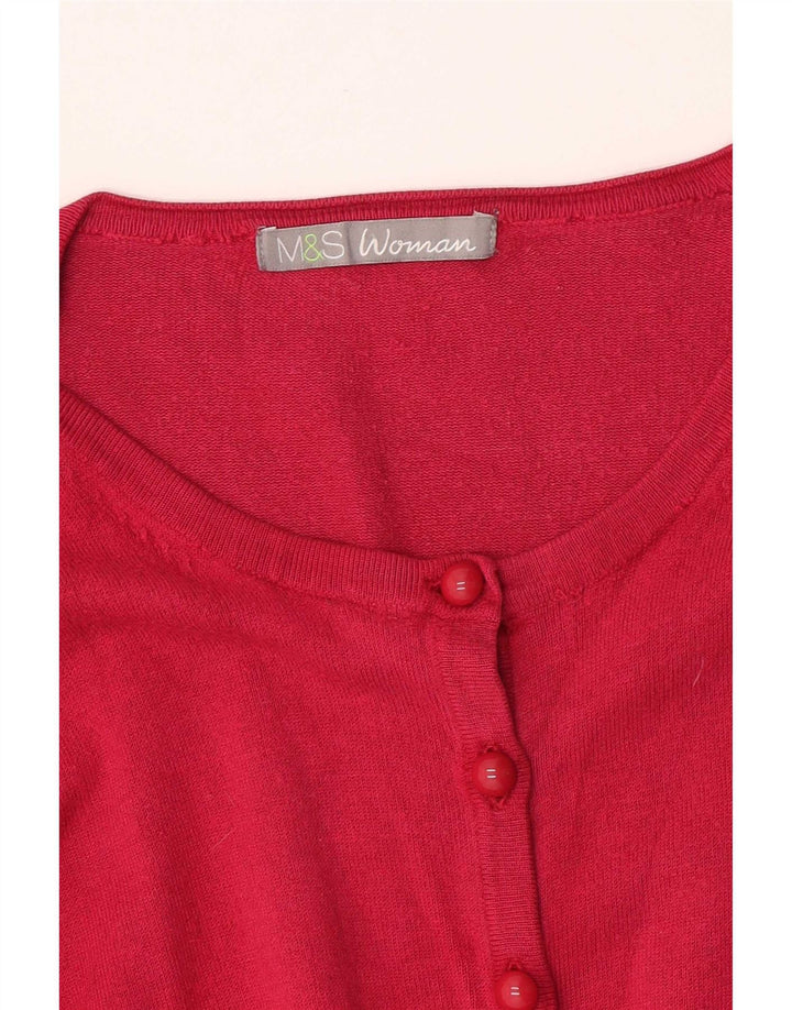 Pulover cardigan pentru femei Marks & Spencer UK 12 Roz mediu