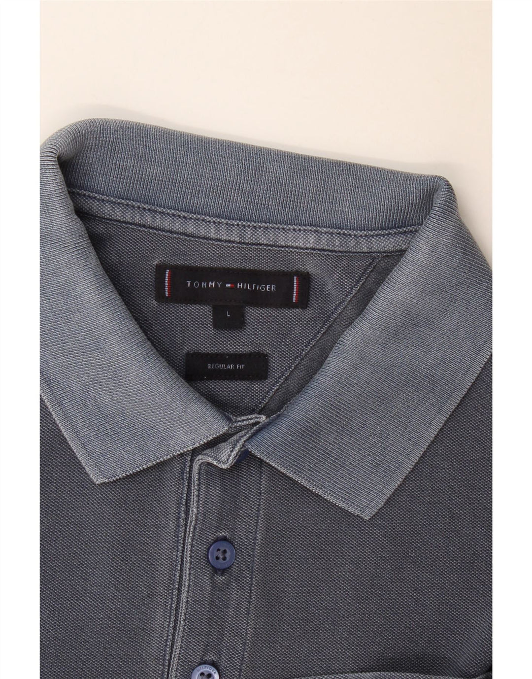 Tricou polo Tommy Hilfiger pentru bărbați, cu croială regulată, mare, bleumarin