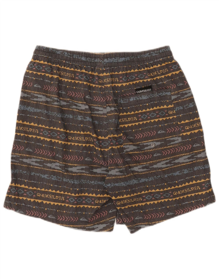 Pantaloni scurți de înot Quiksilver pentru bărbați, poliester cu dungi multicolore mici