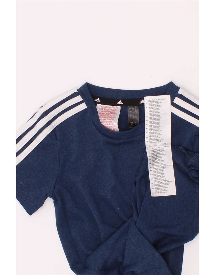 Tricou Adidas Aeroready pentru baieti Top 2-3 ani poliester albastru