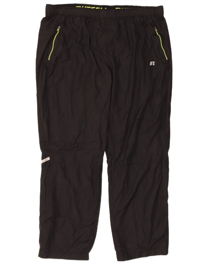 Pantaloni de trening pentru bărbați Russell Athletic UK 40/42 XL Poliester negru