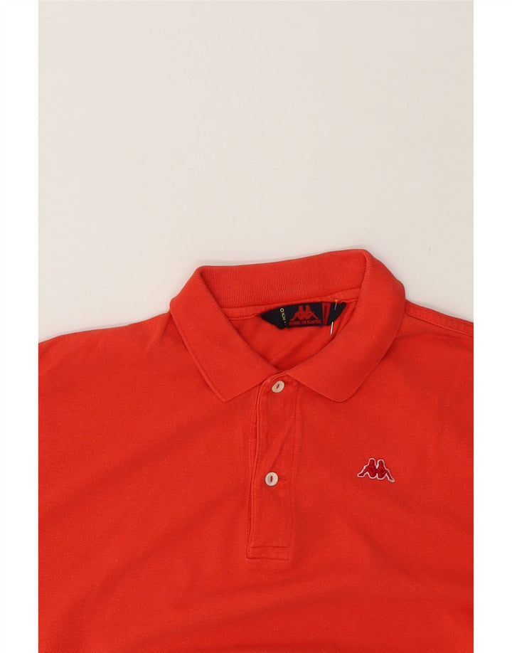 KAPPA Mens Polo Shirt Medium Orange Cotton Vintage Kappa and Second-Hand Kappa from Messina Hembry 