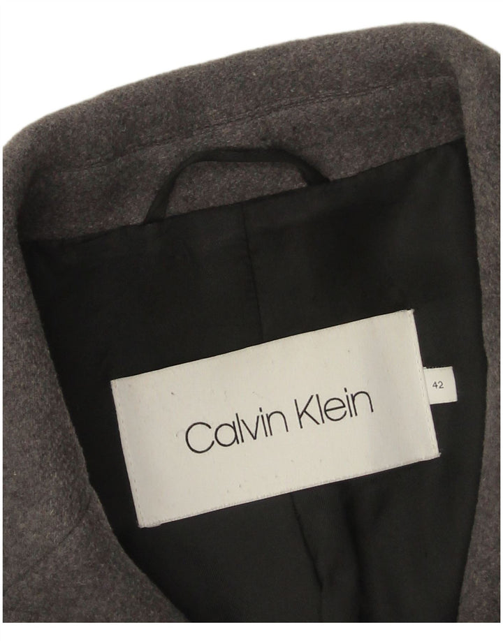 Palton pentru femei Calvin Klein IT 42 Lână virgină gri mediu