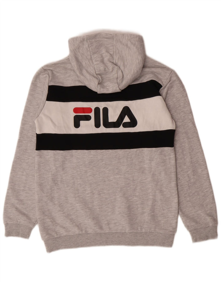 Pulover Fila Băieți Graphic Pulover 11-12 Ani Bumbac Gri