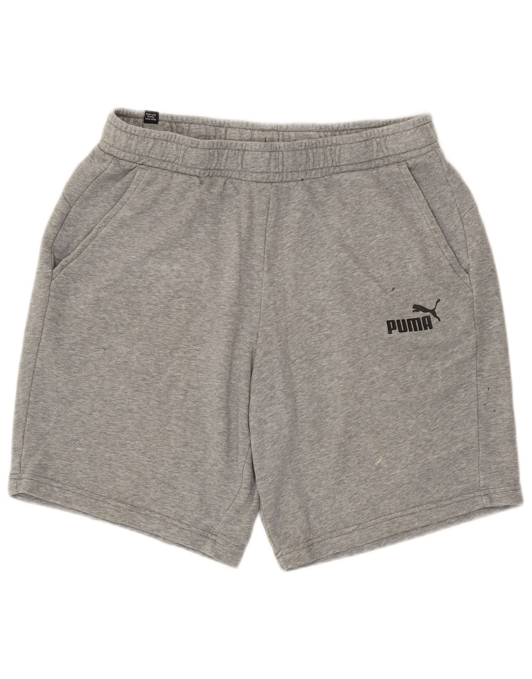 Pantaloni scurți sport Puma pentru bărbați, mari, gri, bumbac