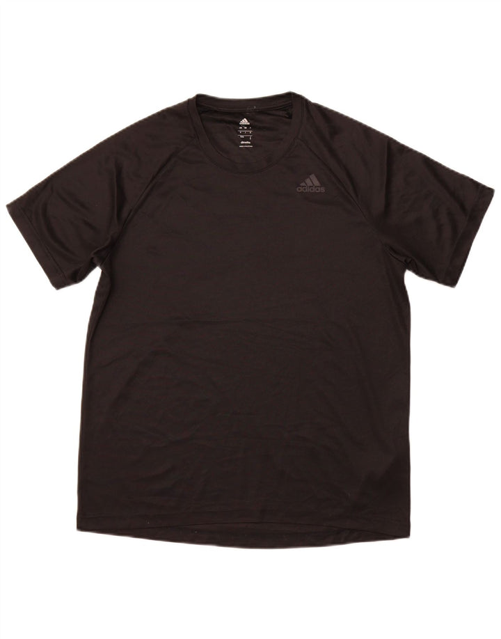 Tricou ADIDAS Climalite pentru bărbați Top Mediu Negru Poliester Sport