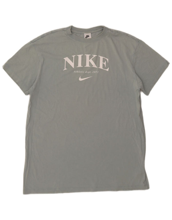Tricou grafic Nike pentru bărbați Top mare, albastru, bumbac