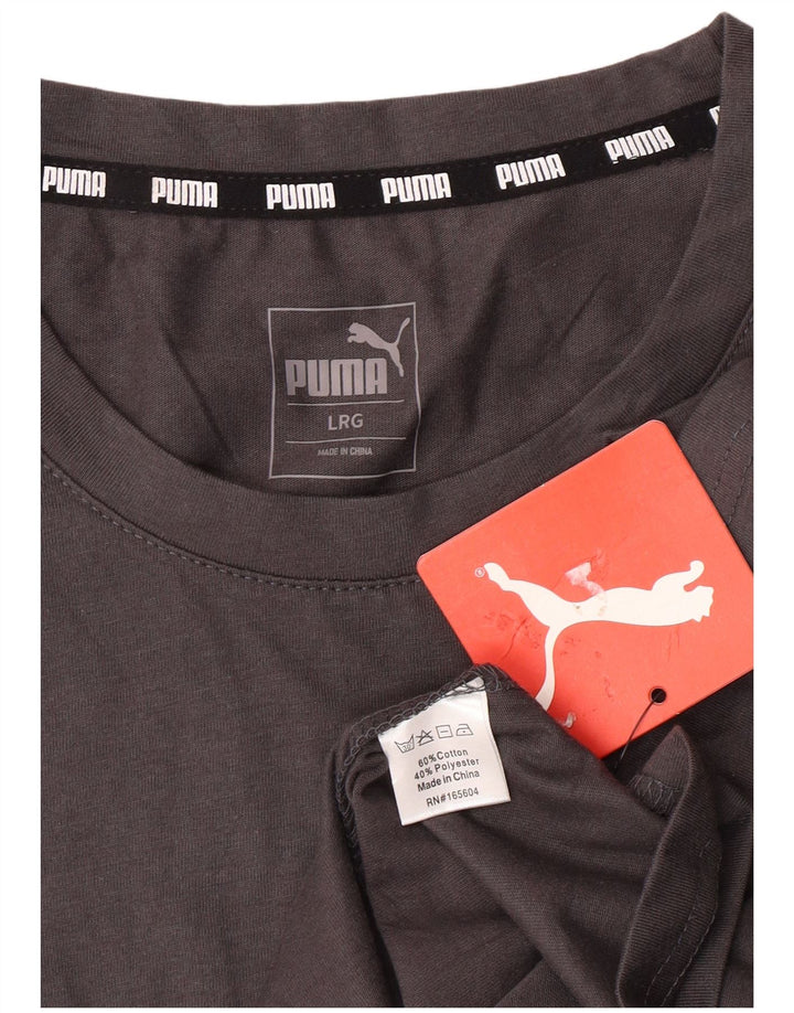 Tricou pentru bărbați PUMA Top mare bumbac gri