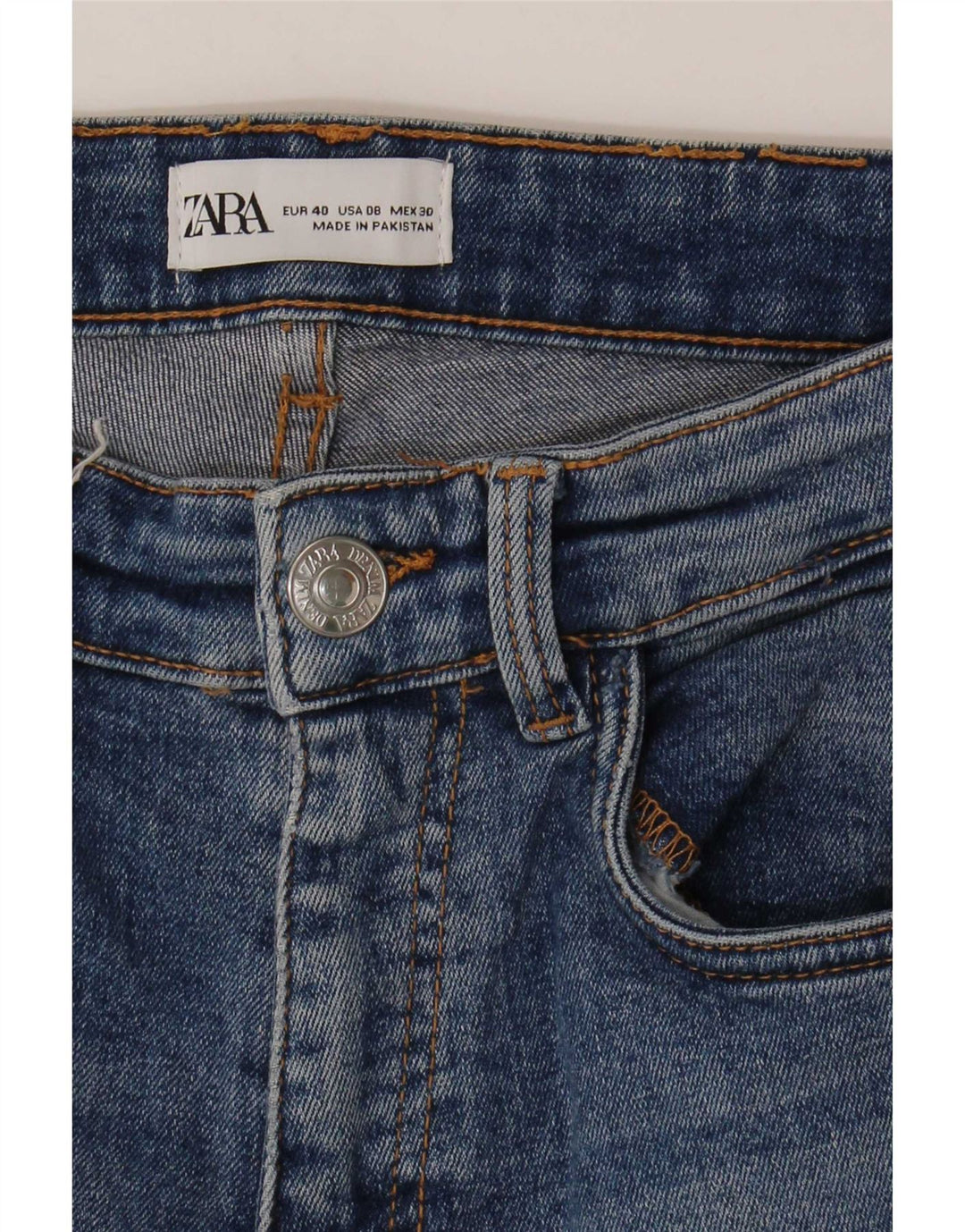 Blugi evazați pentru femei Zara EU 40 Medium W30 L26 Albastru