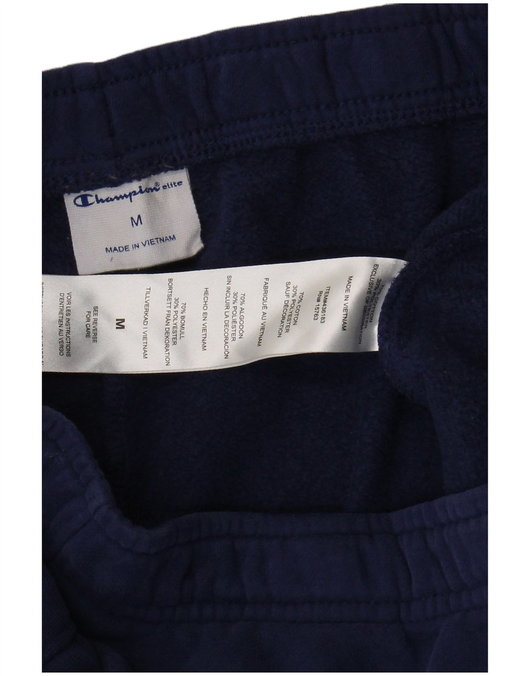 Pantaloni de trening pentru bărbați Champion, bumbac, albastru bleumarin mediu