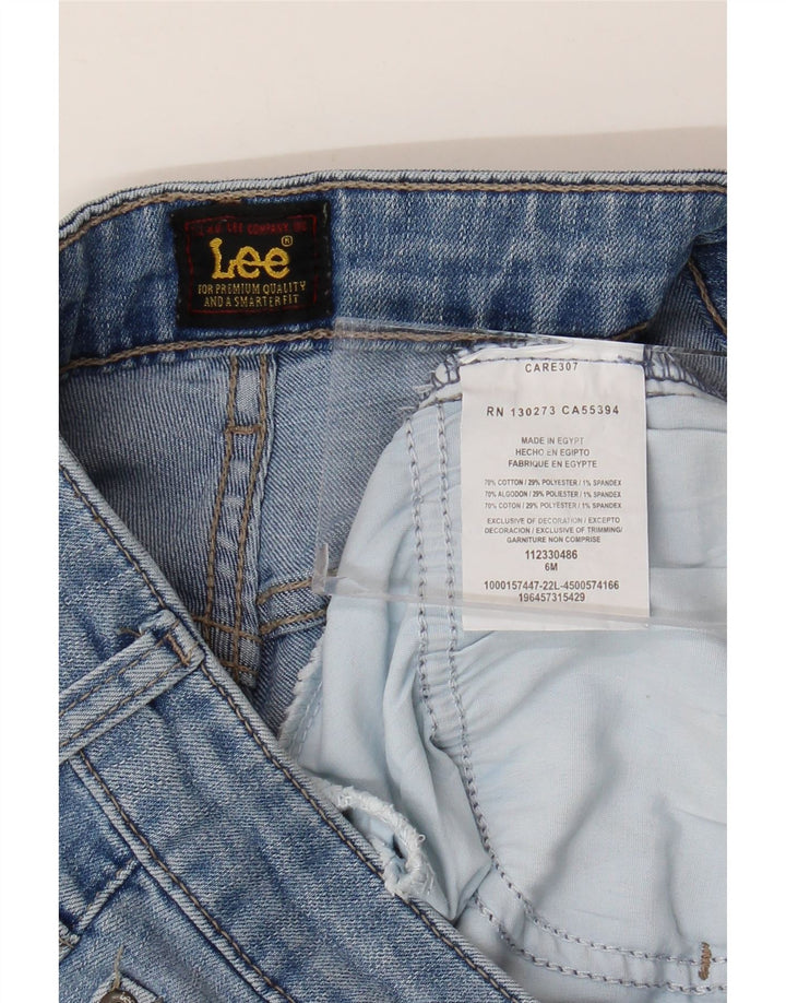 Pantaloni scurți din blugi pentru femei Lee US 6 Medium W28 Bumbac albastru