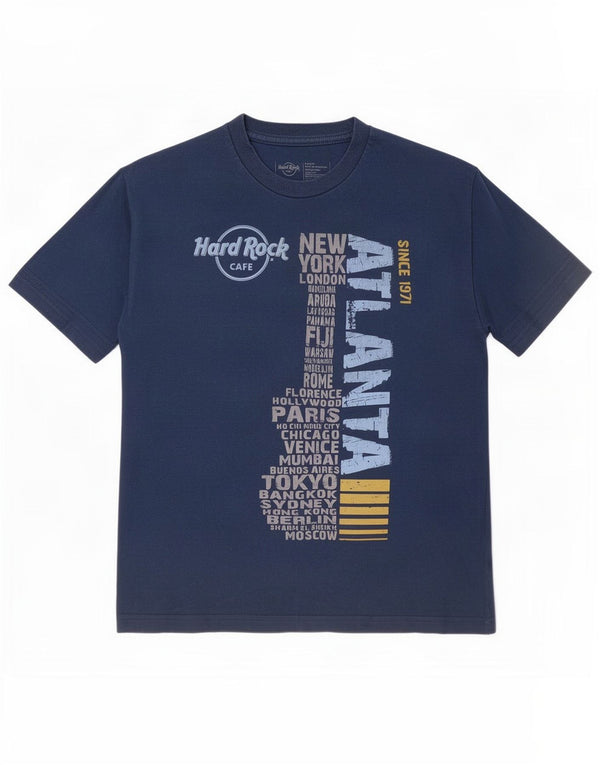 Hard Rock Cafe Boys Atlanta Tricou grafic Top 15-16 Ani XL Bumbac Albastru