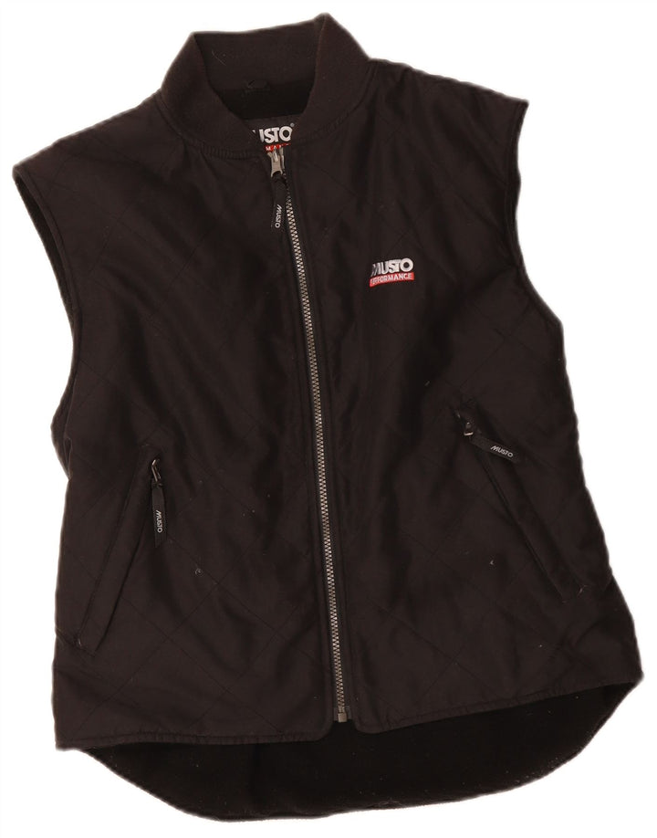 Musto Gilet matlasat pentru femei UK 14 Poliester mediu negru