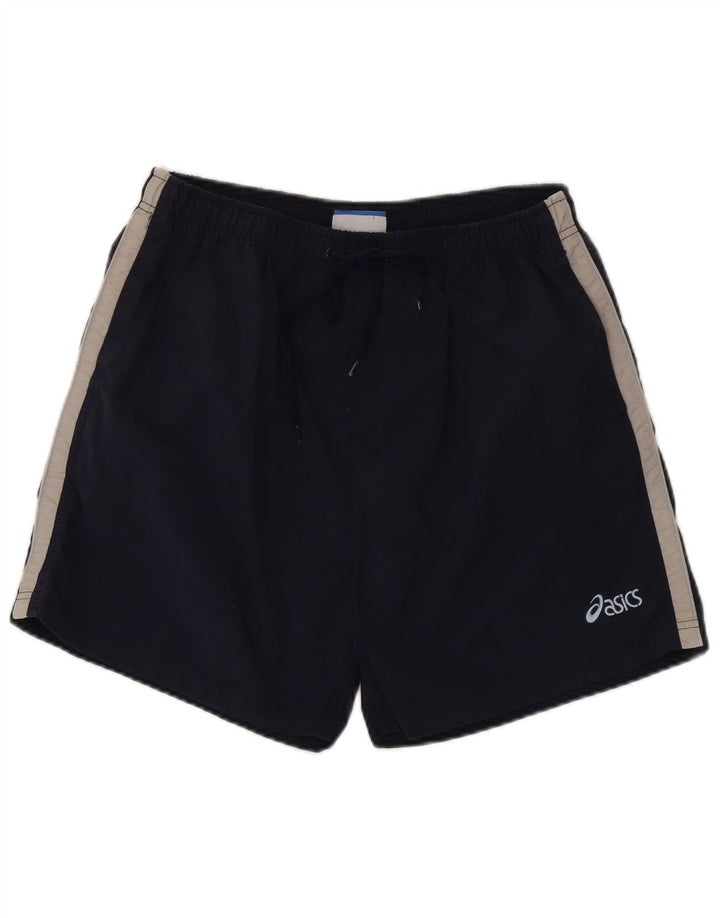 Pantaloni scurți sport Asics pentru bărbați, medii, bleumarin, nailon color bloc