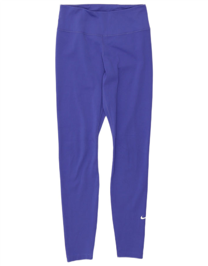 Leggings Nike Dri Fit pentru femei UK 8 Small Blue Poliester