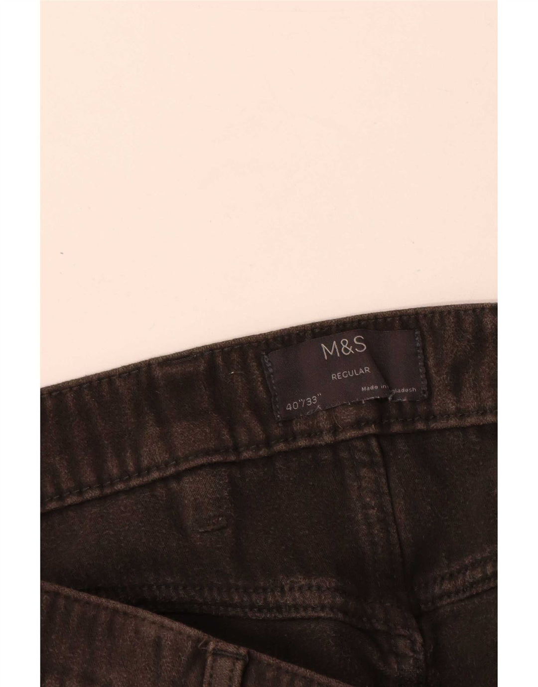 Pantaloni obișnuiți obișnuiți pentru bărbați Marks & Spencer L40 L33 bumbac gri