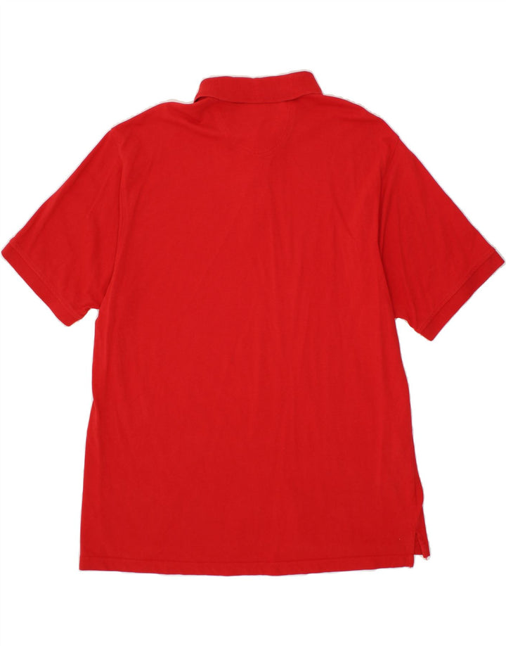 IZOD Mens Polo Shirt 2XL Red Cotton Vintage Izod and Second-Hand Izod from Messina Hembry 