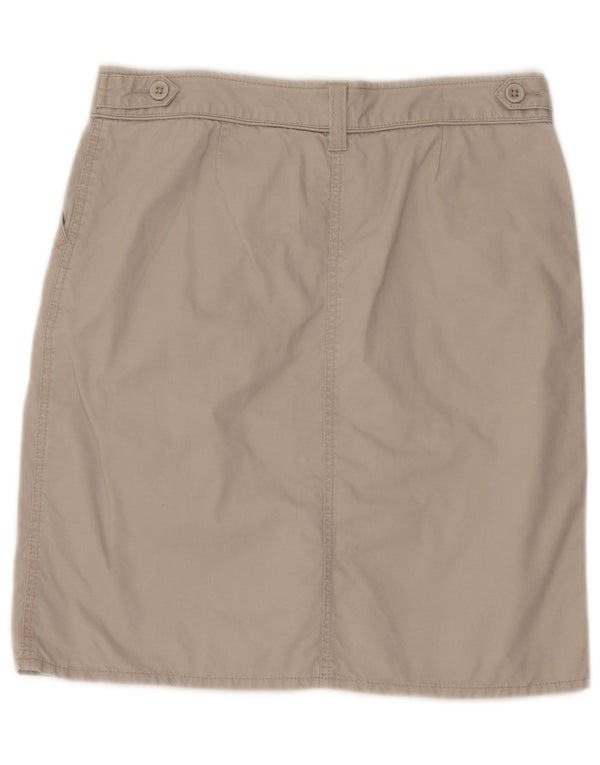 Fusta creion pentru femei Marks & Spencer UK 12 Medium W32 Bej Bumbac
