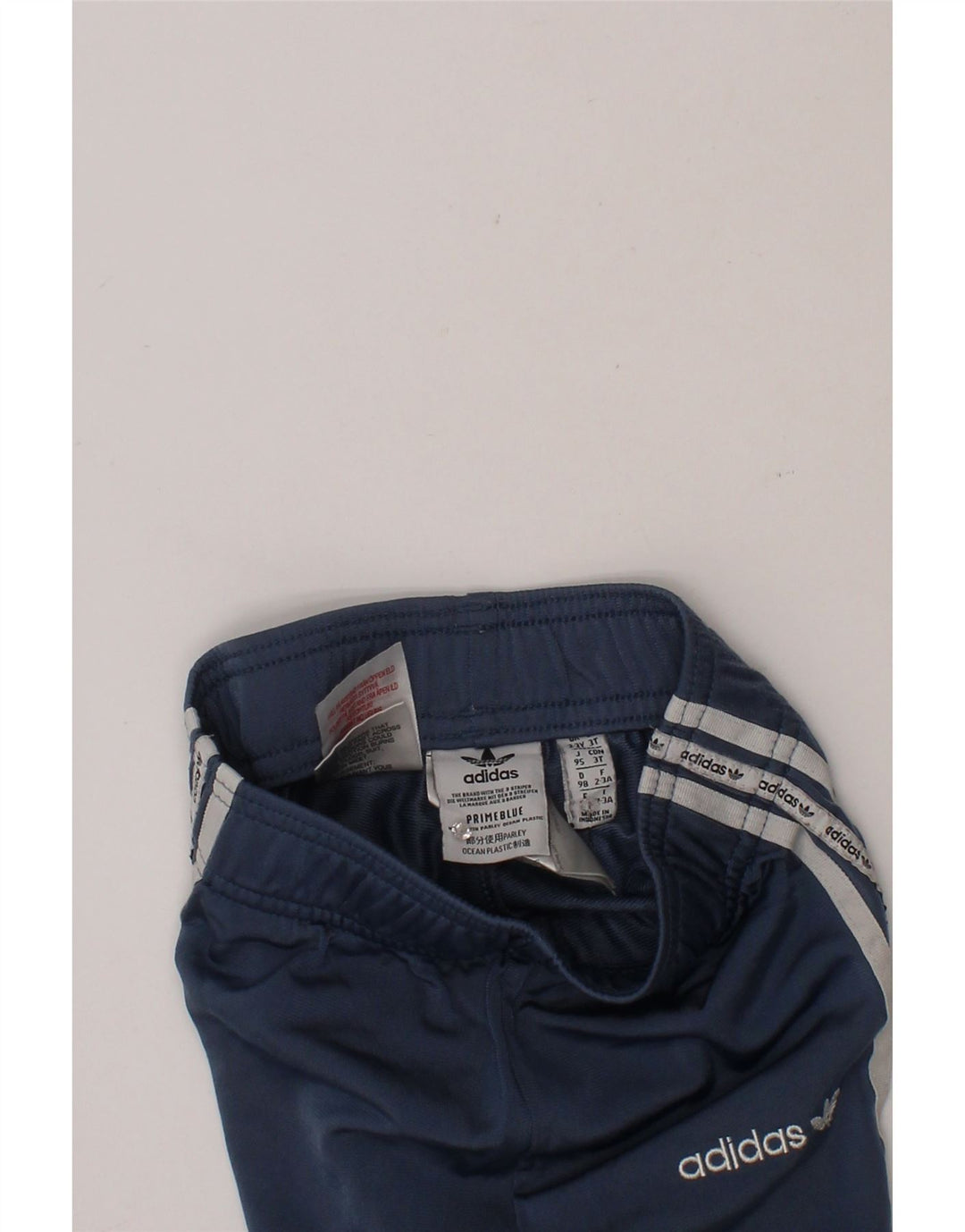ADIDAS Boys Graphic Joggers Tracksuit Trousers 2-3 Years Blue Polyester Vintage Adidas and Second-Hand Adidas from Messina Hembry 