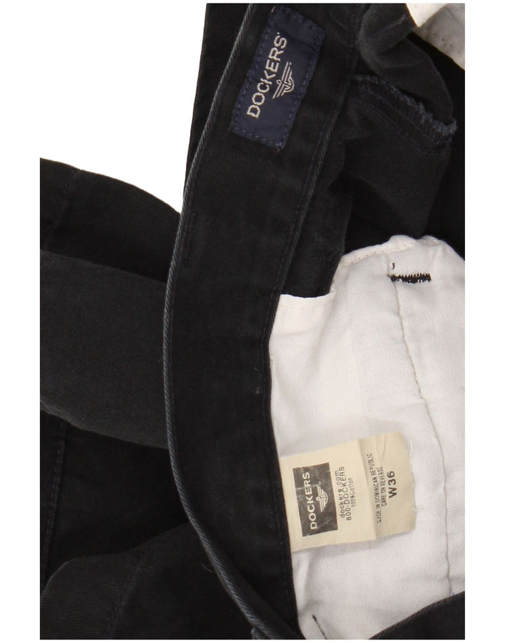 Pantaloni scurți chino pentru bărbați DOCKERS W36, mari, negru, bumbac