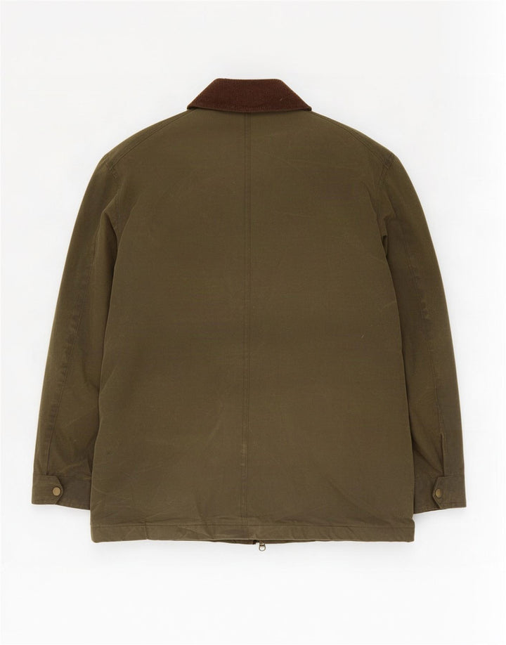 Jachetă pentru bărbați Marks & Spencer din bumbac cerat UK 38 Medium Khaki